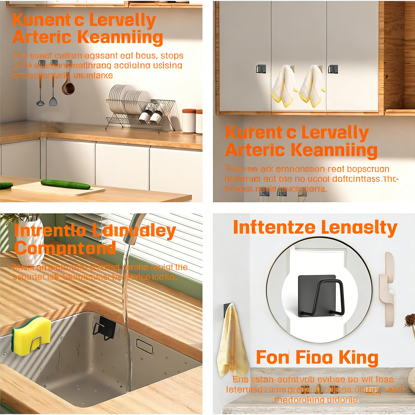 Soap Dispensing Dish Brush, Kitchen Cleaning Scrubber with Non-Slip Grip